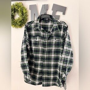 Men's Green Plaid Shirt
